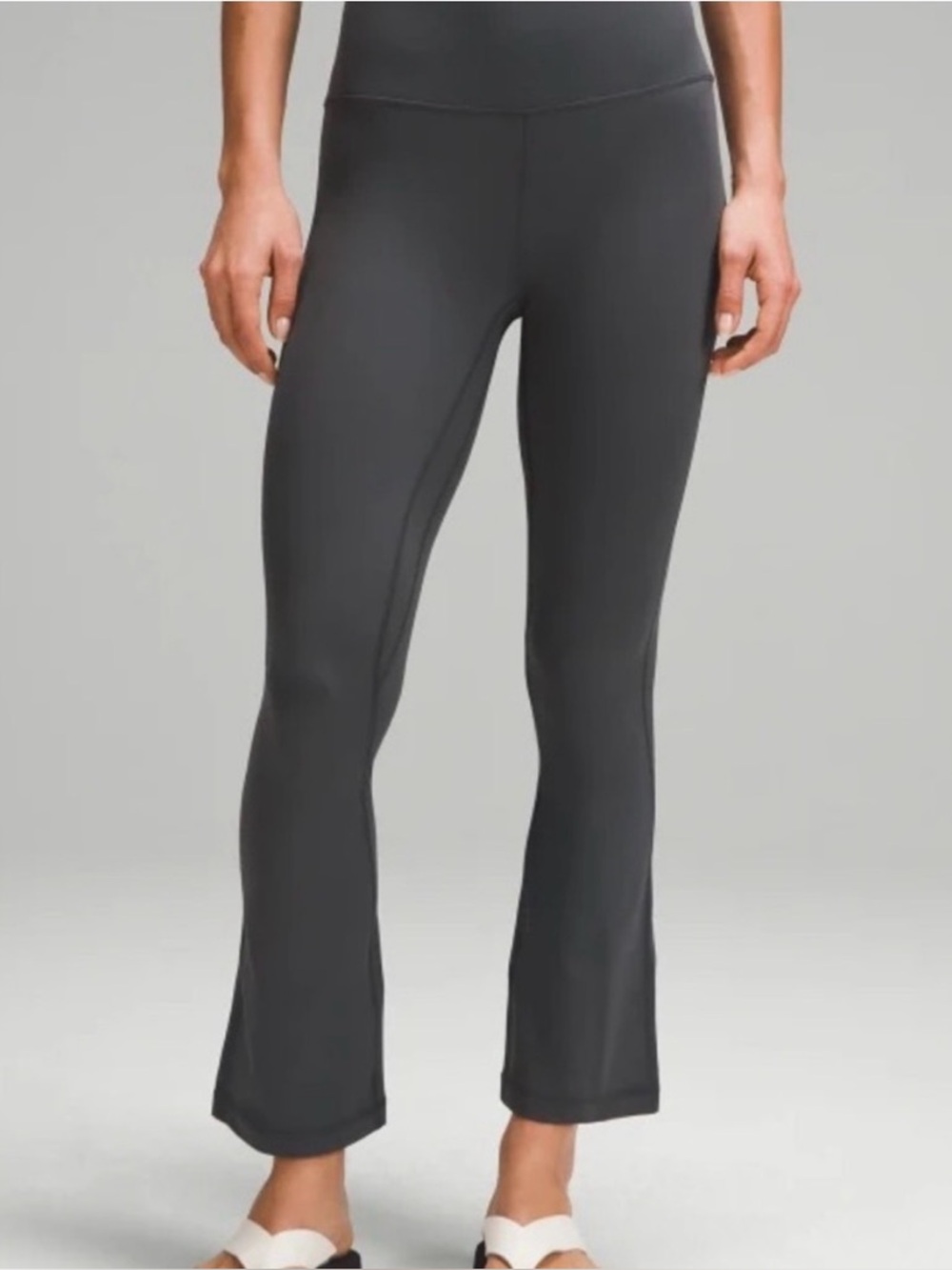 Lululemon align high waisted mini flared pants EXTRA SHORT graphite grey